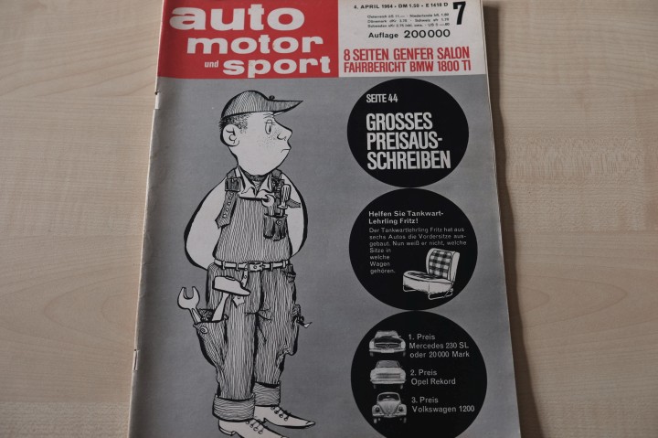 Deckblatt Auto Motor und Sport (07/1964)